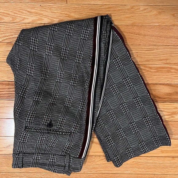 Cropped Check & Herringbone Pants - Picture 4 of 5
